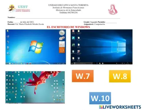 El escritorio de windows