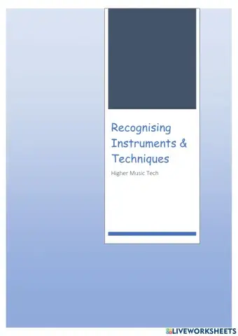 Higher Tech Instruments Recognition 1