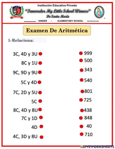 Examen de Aritmética