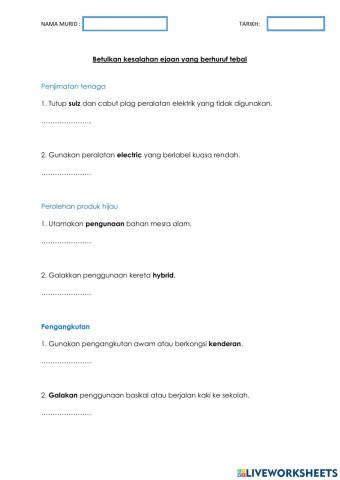 Mengedit hasil penulisan