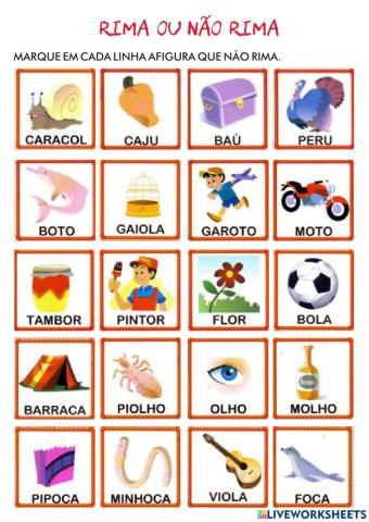 Rima ou não rima