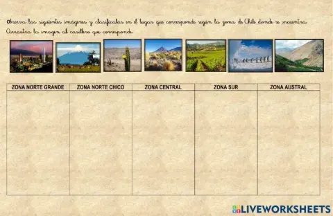 Paisajes y zonas naturales de Chile