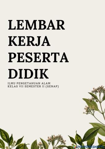 Interaksi Makhluk Hidup dengan Lingkungan