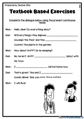 Year 6 Unit 6 page 58 - Present Continuous