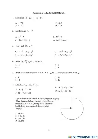Pra Ujian Pertengahan Tahun