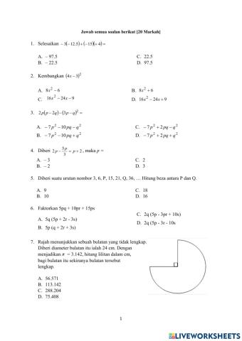 Pra Ujian Pertengahan Tahun