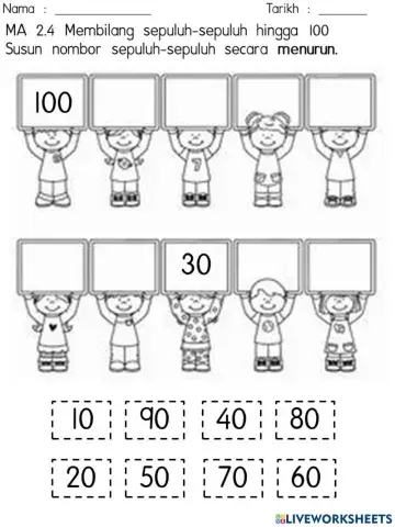 Nombor sepuluh sepuluh menurun