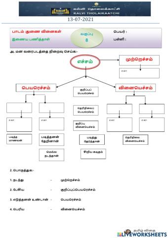எட்டாம் வகுப்பு - தமிழ்