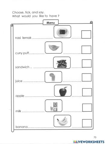 Food Pendidikan Khas (Learning disability)