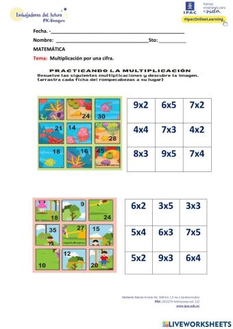 Matemática multiplicaciones