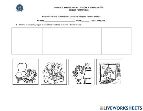 Guía PM - Secuencia Temporal ''Ricitos de Oro''.
