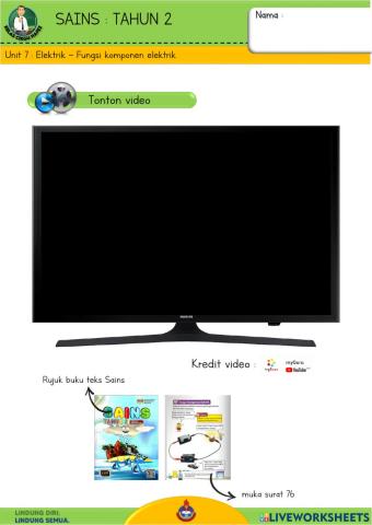 Sains T2 - Fungsi komponen elektrik