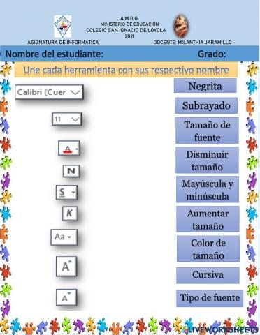 Herramientas de formato de Word