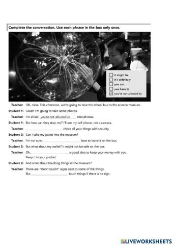 Modal verbs and adverbs of possibility