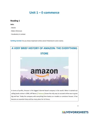 A very brief history of amazon