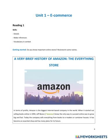 A very brief history of amazon