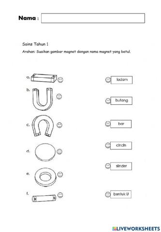 Sains Tahun1 :Kegunaan dan jenis magnet