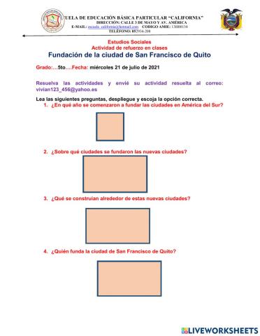 Fundación de la ciudad de San Francisco de Quito