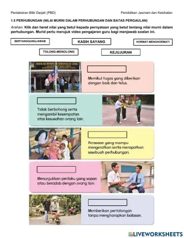 NIlai Perhubungan dan Batas Pergaulan