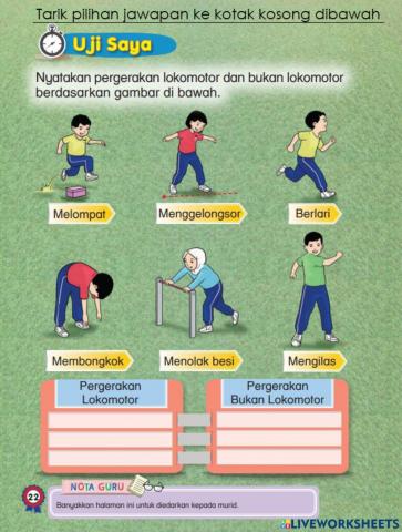 PJ Tahun 1 Pergerakan Lokomotor & Bukan Lokomotor