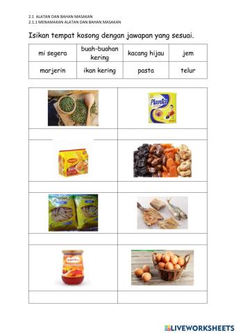 Bahan masakan kering