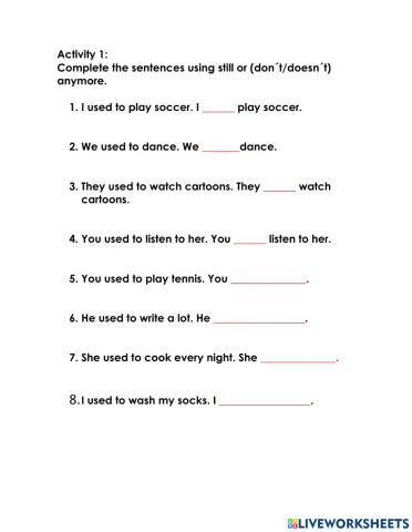 Week 7 still and anymore