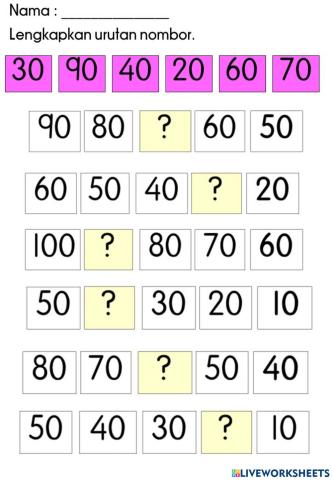 Nombor sepuluh-sepuluh