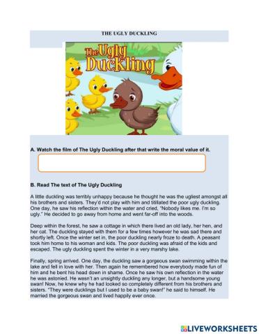 Narrative Text: The Ugly Duckling