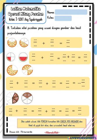 Penjumlahan pecahan 1