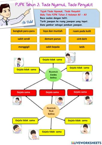 Pendidikan Kesihatan Tahun 3: Tiada nyamuk, tiada penyakit
