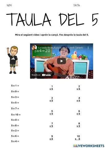 Taula del 5