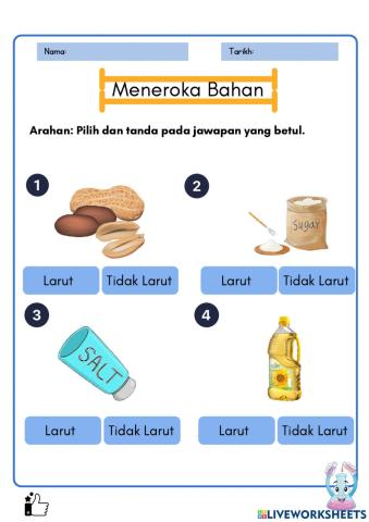 Larut dan Tidak Larut