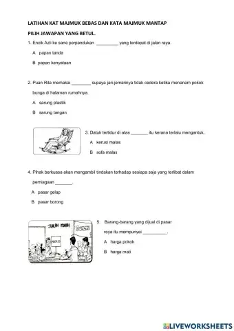 Kata majmuk bebas dan kata majmuk mantap