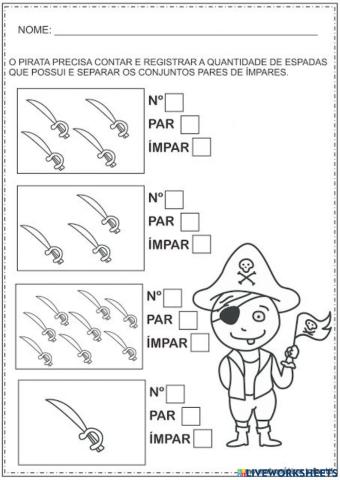 Par ou impar 1° ano