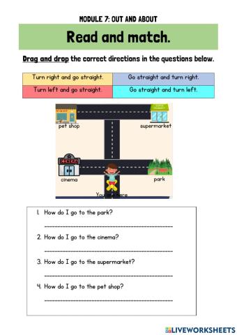 Directions: Read and match