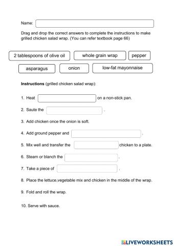 Healthy and wise: how to write a recipe