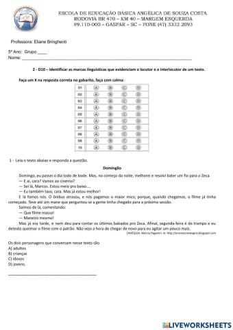 Interpretação de texto