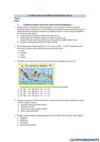 Kondisi Geografis ASEAN