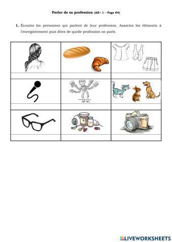 Parler de sa profession