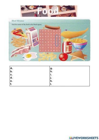 Window on Britain - Food