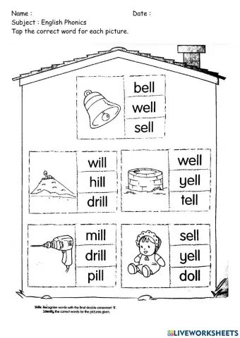 Final double consonant 'll'