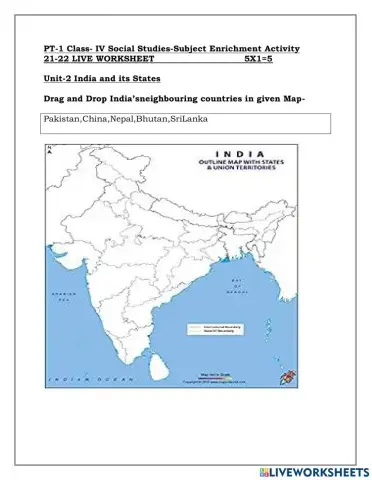 India and its  neighbouring countries