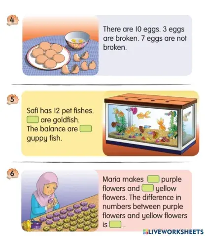 Addition and subtraction story