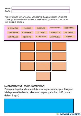 Kerajaan melayu awal