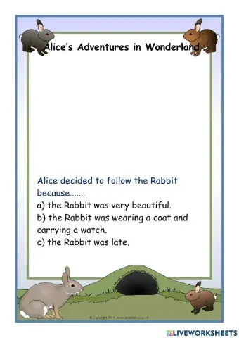 Alice in Wonderland: Down the Rabbit Hole