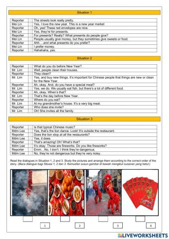 Special days: chinese new year cefr year 5- kssr year 6