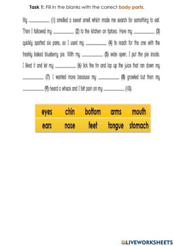 Idioms About Body Parts