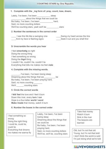 We'll be counting stars