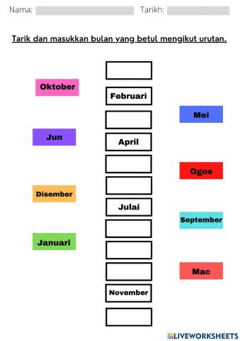 Bulan dalam setahun (praskeolah)