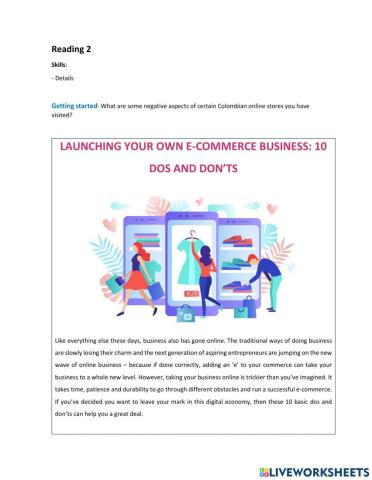 Launching your own e-commerce business: 10 dos and dont's